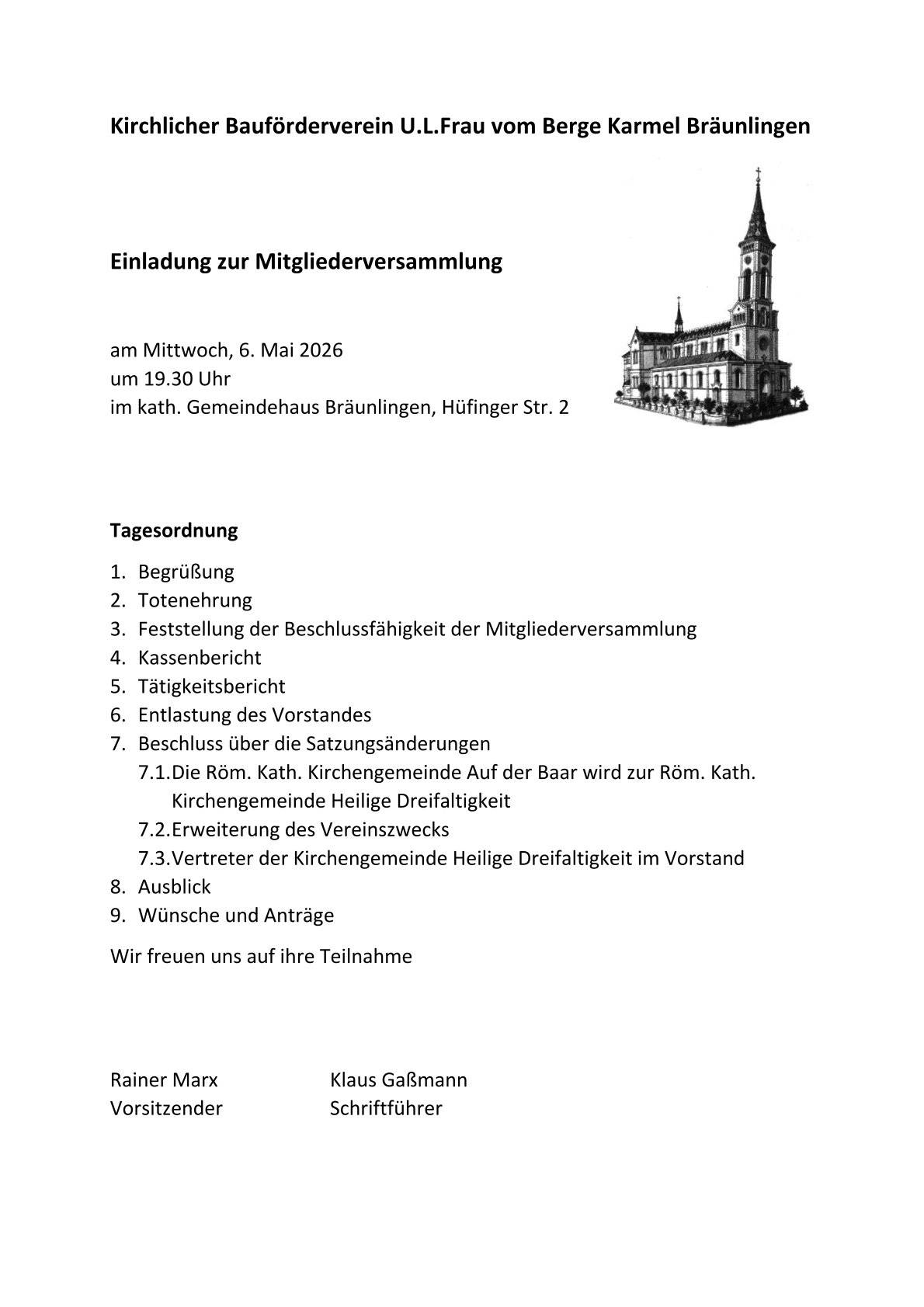 Quelle: Kirchlicher Bauförderverein Bräunlingen